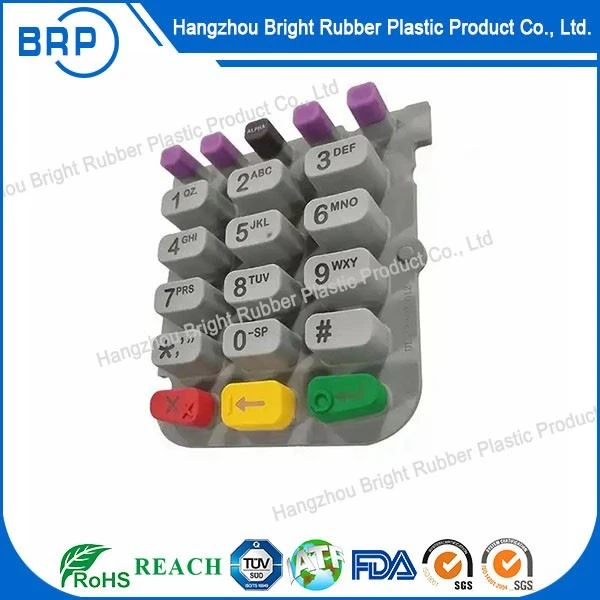 Molded Electronic Keypads Customized Silicone Rubber Push Buttons