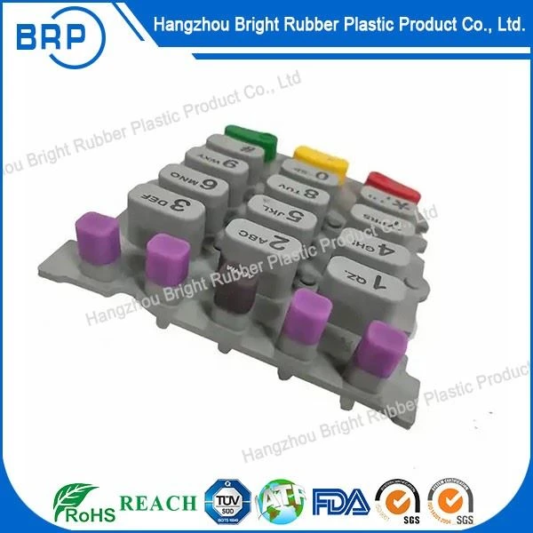 Molded Electronic Keypads Customized Silicone Rubber Push Buttons